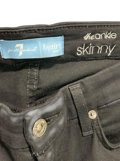 Size 27 7 for All Mankind Black The Ankle Skinny Womens Jeans