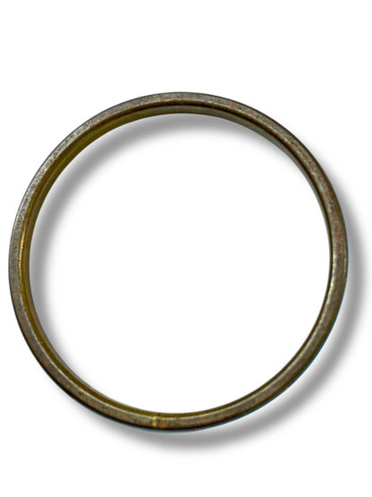 Copper Color Faux Turquoise Bangle Bracelet 2.5" Inside Diameter (3/8"w)