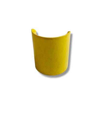 Vintage Yellow Plastic Miniature Dollhouse Barrel Chair 2.25"
