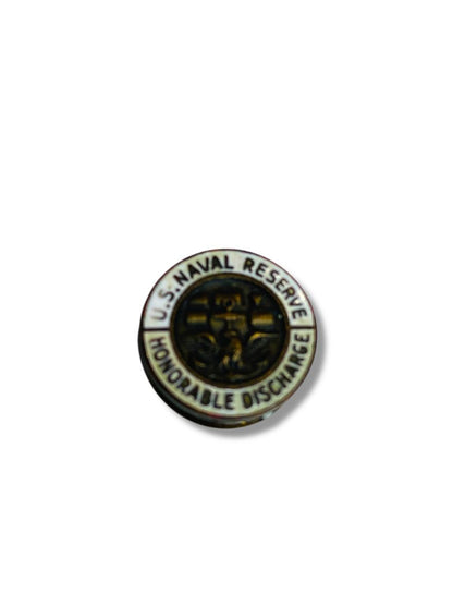 Vintage U.S. Naval Reserve Honorable Discharge Stud Button .5"