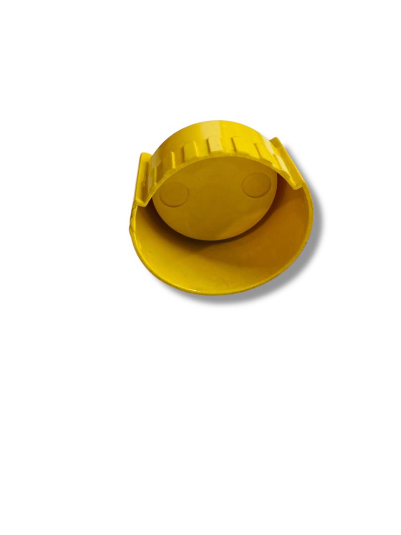Vintage Yellow Plastic Miniature Dollhouse Barrel Chair 2.25"