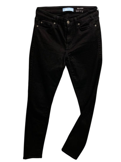 Size 27 7 for All Mankind Black The Ankle Skinny Womens Jeans