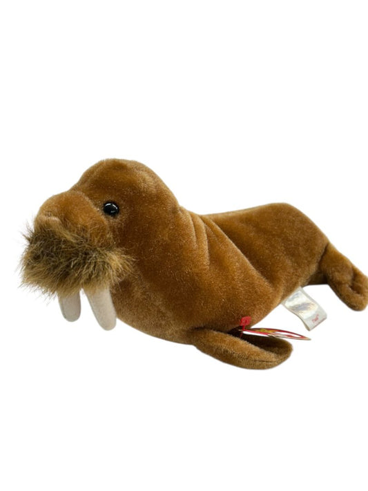 1999 Ty Beanie Baby Paul the Walrus 8" Plush Toy Tags