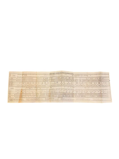 1944 Long Island Railroad Time Table Form LI-13 Valley Stream Intermediate Stations