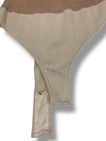 Medium Intimately Free People Bodysuit Womens Sweater Metallic Mockneck