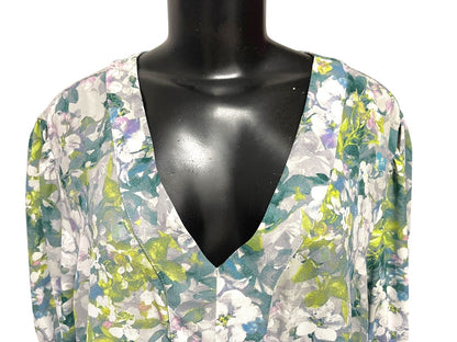 3X Jones & Company Floral Pullover Blouse