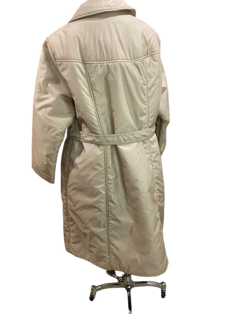 Size 24.5 Bromleigh Womens Vintage Insulated Coat Belted Midi Faux Double Breasted Plus Size