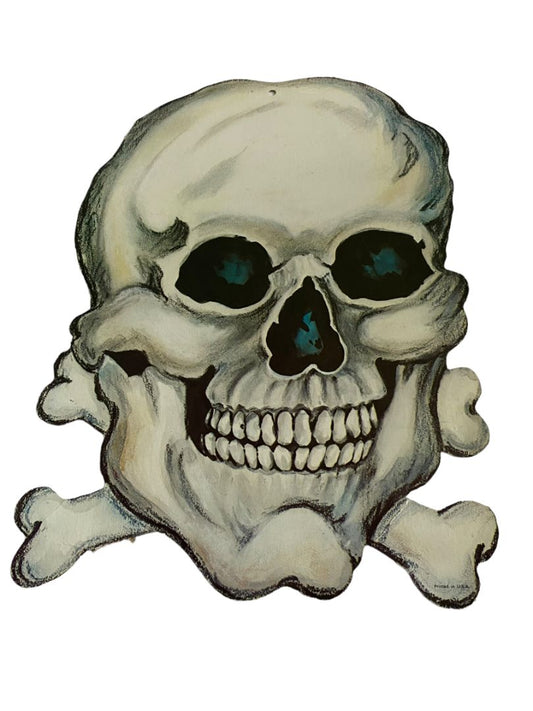 Skull Cut Out Vintage Halloween Creepy Halloween Decoration Cardboard