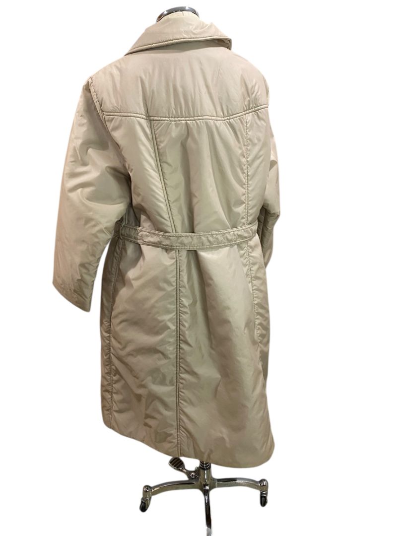 Size 24.5 Bromleigh Womens Vintage Insulated Coat Belted Midi Faux Double Breasted Plus Size