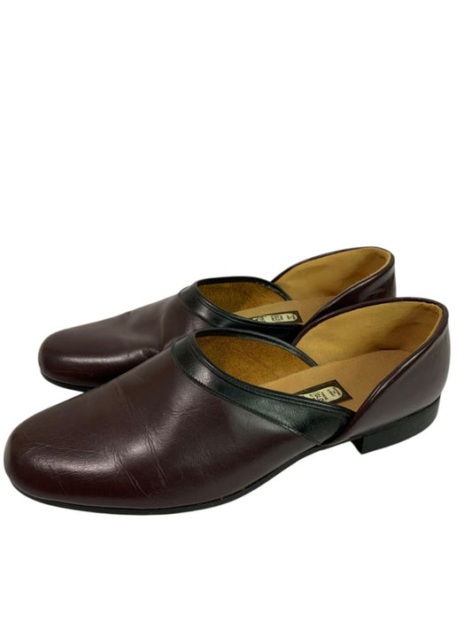 Size 9 Vintage Nite‑Glo Slippercraft Leather Slippers House Shoes Mens READ