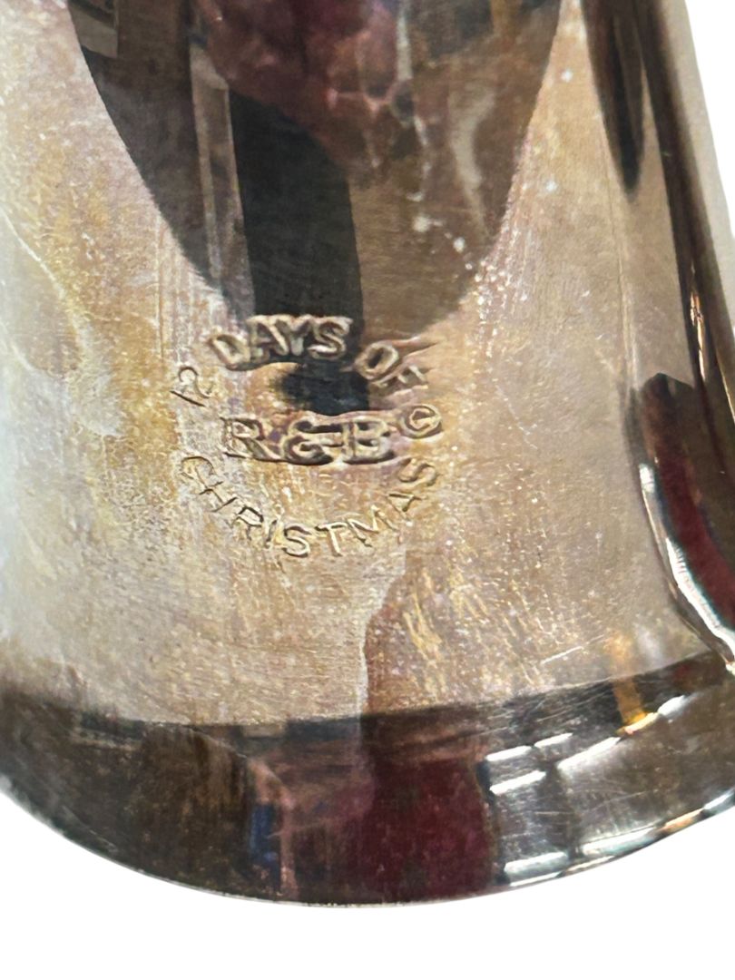 Reed & Barton Twelve Days Bells Silverplate Swan Drummer Vintage