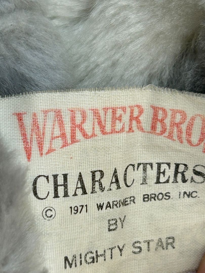 Vintage Bugs Bunny Hand Puppet Plush 14" Warner Bro. Looney Tunes