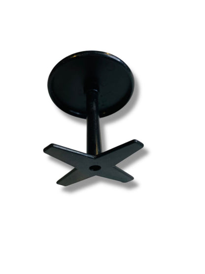 Vintage Black Plastic Miniature Dollhouse Table Hong Kong 2"h