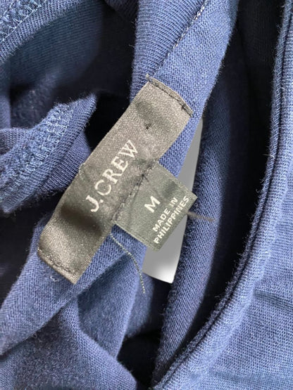 Size Medium J Crew Navy Blue Womens Shirt AJ629 Tie Back
