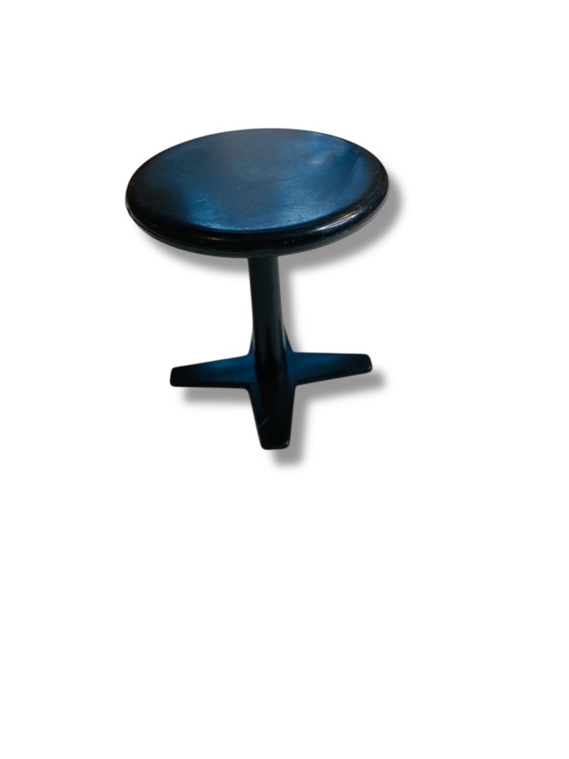 Vintage Black Plastic Miniature Dollhouse Table Hong Kong 2"h