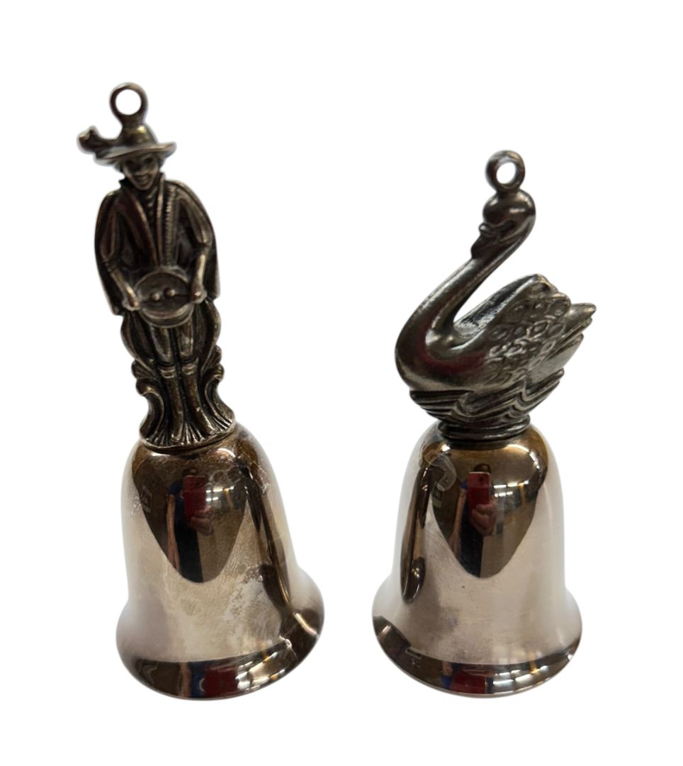 Reed & Barton Twelve Days Bells Silverplate Swan Drummer Vintage