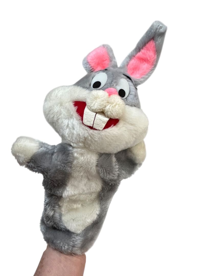 Vintage Bugs Bunny Hand Puppet Plush 14" Warner Bro. Looney Tunes