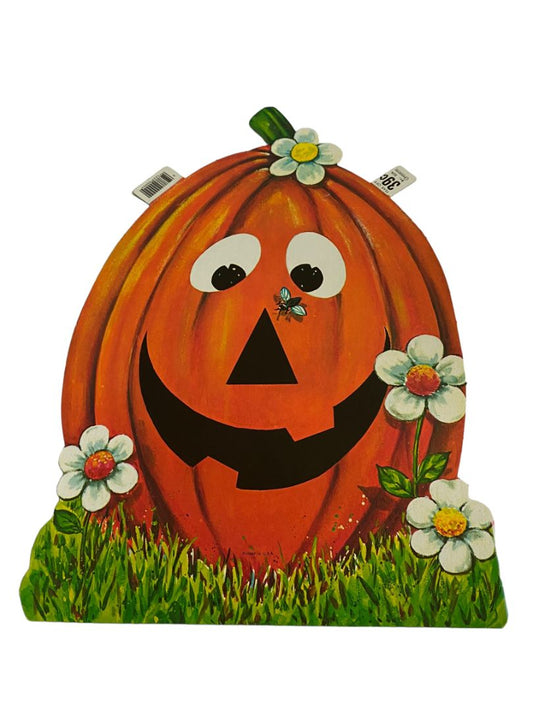 Pumpkin Cut Out Vintage Halloween Carrington Unused Happy Halloween Decoration