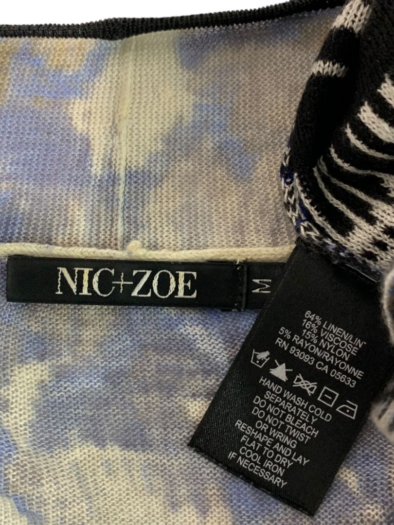 Medium Nic+Zoe Womens Cardigan Sweater Lightweight Tunic Length