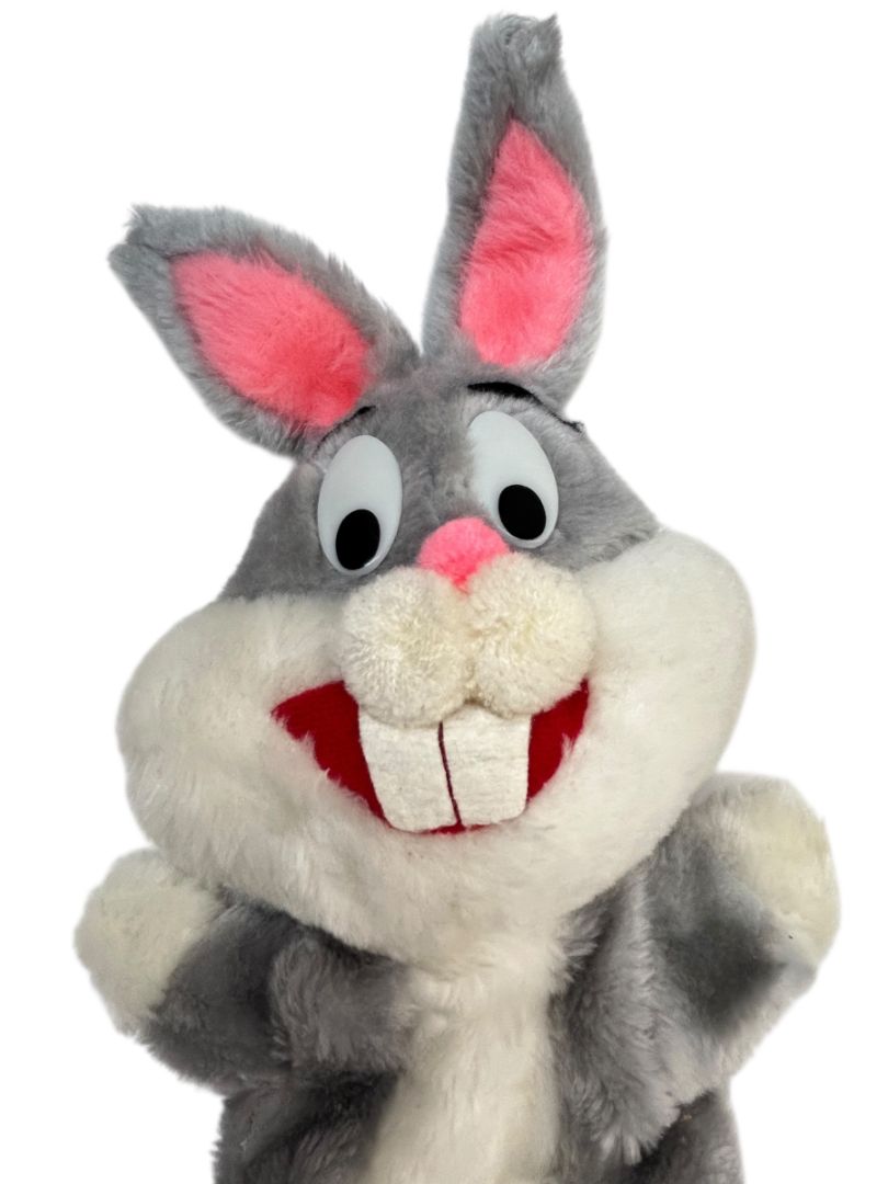 Vintage Bugs Bunny Hand Puppet Plush 14" Warner Bro. Looney Tunes