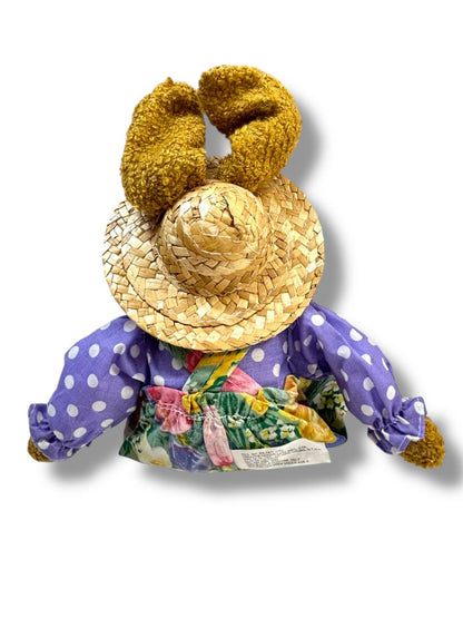 Creative Design LTD 15” Rabbit Bunny Straw Hat Weighted Sitting