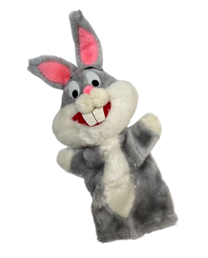 Vintage Bugs Bunny Hand Puppet Plush 14" Warner Bro. Looney Tunes