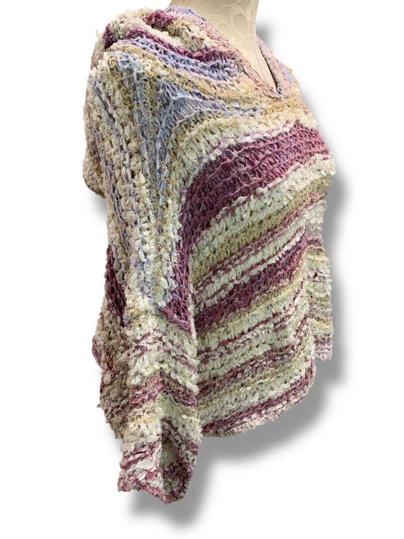 Medium Pilcro Anthropologie Womens Crop Crochet Hoodie Shirt