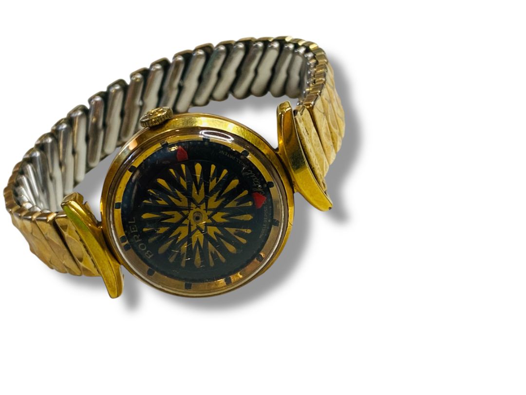 1960s Ernest Borel 25mm Swiss Kaleidoscope Cocktail Mechanical Wind Works