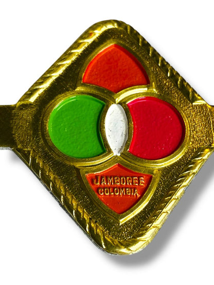 Tie Slide Woggle 24th World Scout Jamboree Columbia 3.25"
