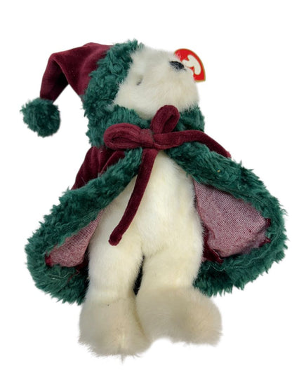 Ty Christmas 2000 Bear Klause Plush 9" Articulated Stuffed Animal