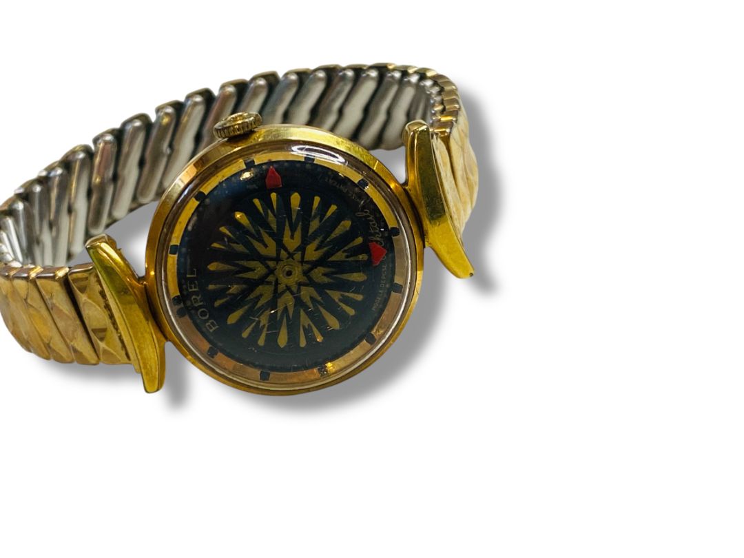 1960s Ernest Borel 25mm Swiss Kaleidoscope Cocktail Mechanical Wind Works