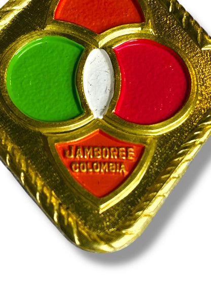 Tie Slide Woggle 24th World Scout Jamboree Columbia 3.25"