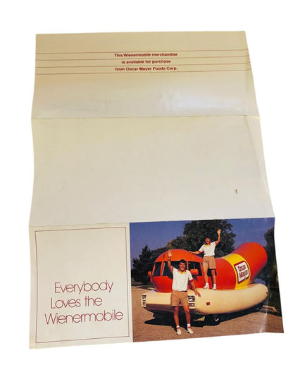 1991 Weinermobile Merch Advertising Brochure Oscar Mayer