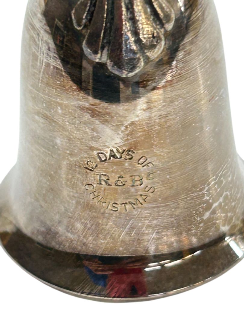 Reed & Barton Twelve Days Bells Silverplate Partridge Turtledove Vintage