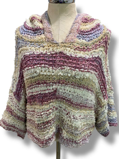 Medium Pilcro Anthropologie Womens Crop Crochet Hoodie Shirt
