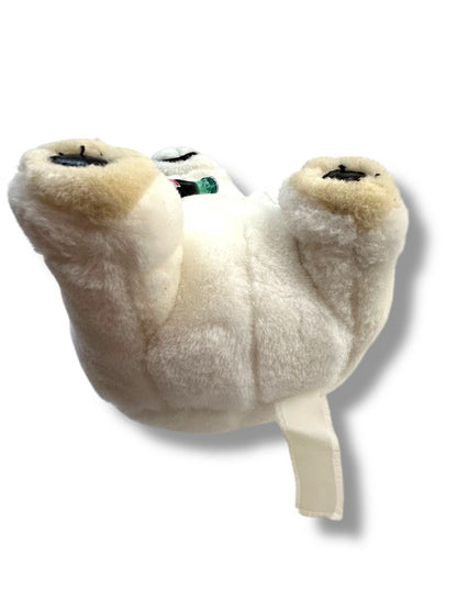 1990s Coca-Cola Stuffed Animal Polar Bear Plush 7" Coke Bottle