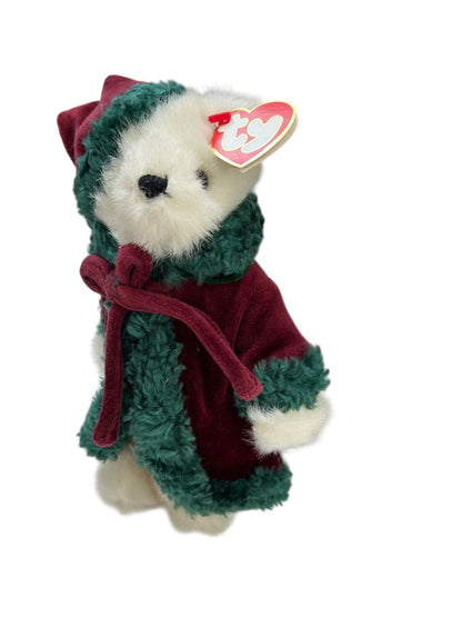 Ty Christmas 2000 Bear Klause Plush 9" Articulated Stuffed Animal