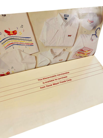 1991 Weinermobile Merch Advertising Brochure Oscar Mayer