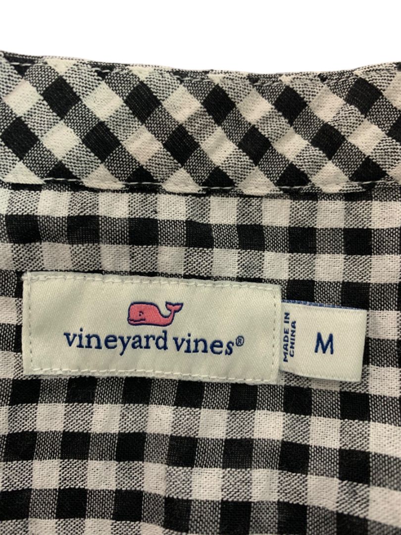 Medium Vineyard Vines Womens Seersucker Gingham Pullover Blouse