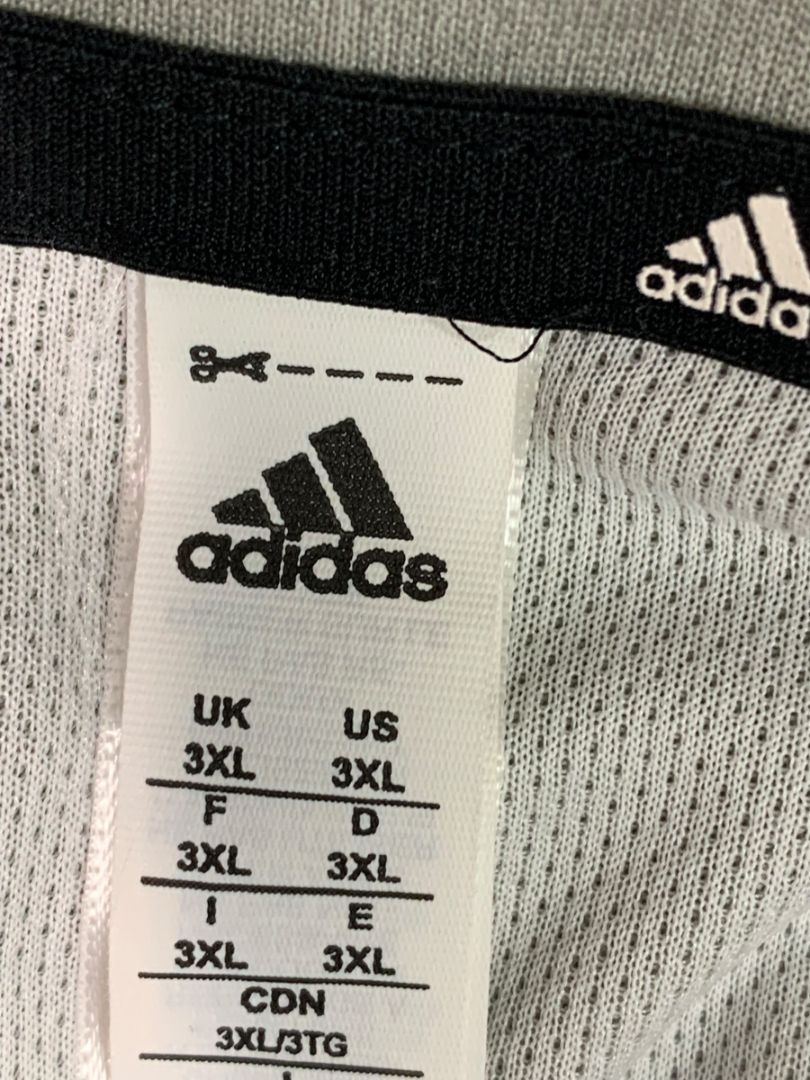 Size 3XL Adidas Mens Climalite Short Sleeve Athletic Tshirt Gray