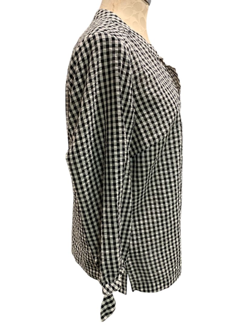 Medium Vineyard Vines Womens Seersucker Gingham Pullover Blouse