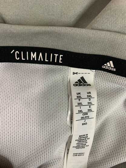 Size 3XL Adidas Mens Climalite Short Sleeve Athletic Tshirt Gray