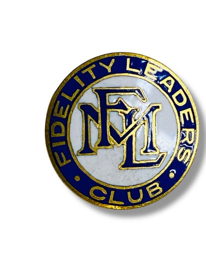 Vintage Fidelity Leaders Club Screwback Pin .6" Diameter