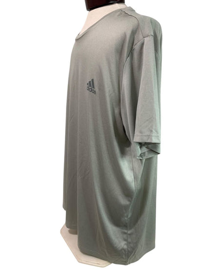 Size 3XL Adidas Mens Climalite Short Sleeve Athletic Tshirt Gray