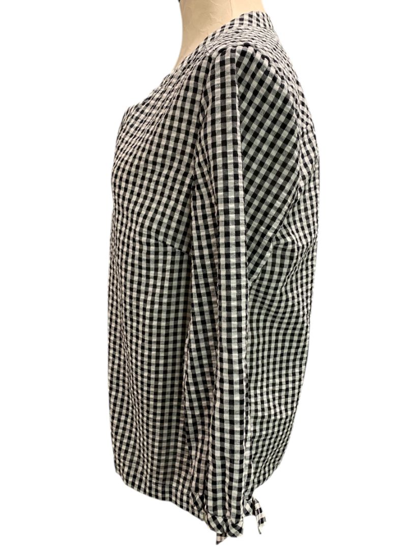 Medium Vineyard Vines Womens Seersucker Gingham Pullover Blouse