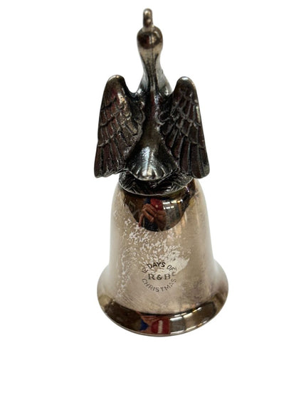 Reed & Barton Twelve Days Bells Silverplate Partridge Turtledove Vintage