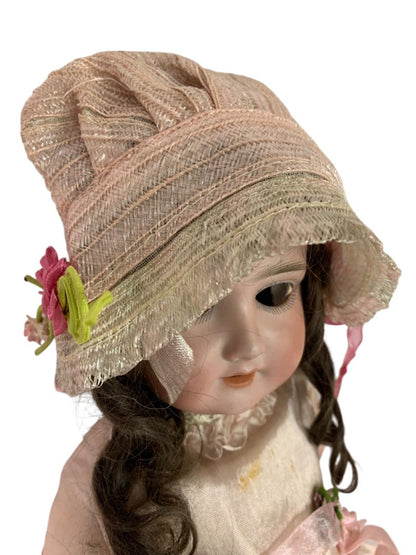 Schoenau and Hoffmeister 1909 Mold Bisque Porcelain Jointed Wood Body 19"