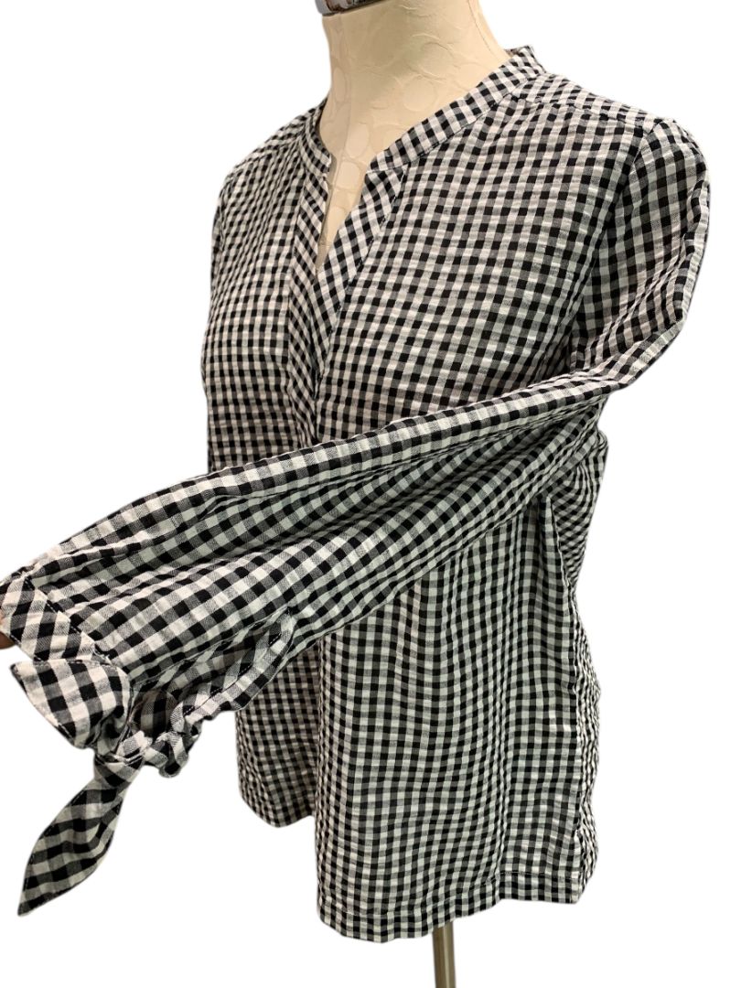 Medium Vineyard Vines Womens Seersucker Gingham Pullover Blouse