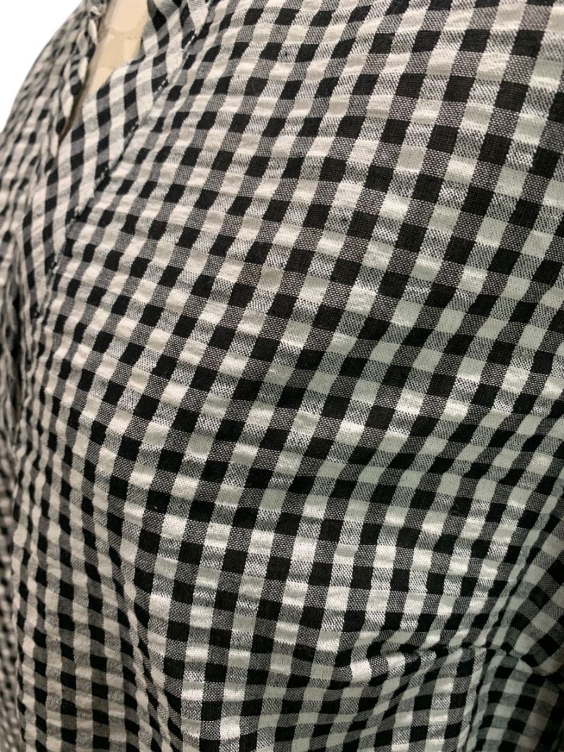 Medium Vineyard Vines Womens Seersucker Gingham Pullover Blouse