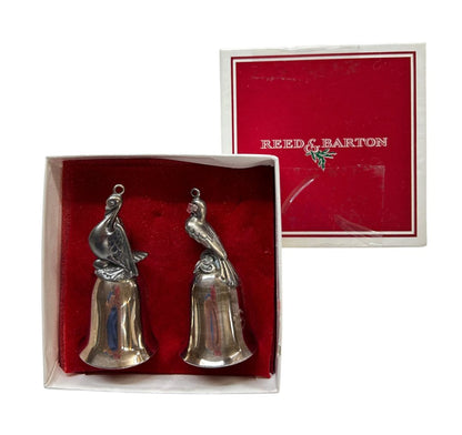 Reed & Barton Twelve Days Bells Silverplate Partridge Turtledove Vintage